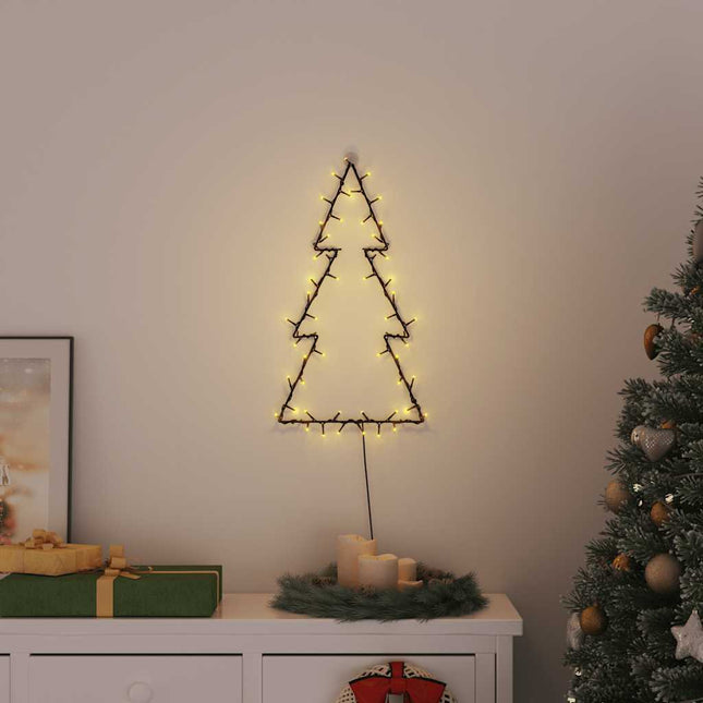 Luci di Natale Albero di Natale Silhouette 80 LED Bianco Caldo