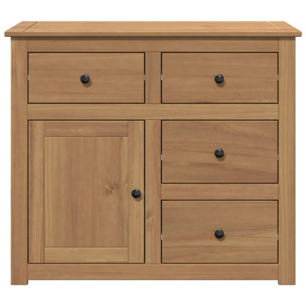 Credenza con Cassetti Panama 93x40x80 cm Legno Massello di Pino