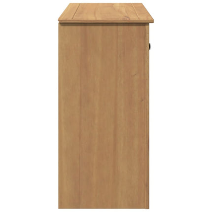 Credenza con Cassetti Panama 93x40x80 cm Legno Massello di Pino