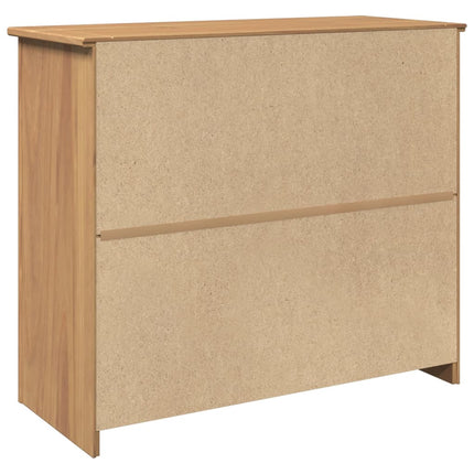 Credenza con Cassetti Panama 93x40x80 cm Legno Massello di Pino