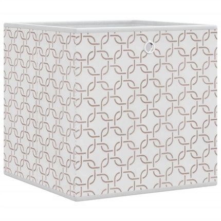 Scatole Portaoggetti 4 pz Crema 32x32x32 cm Tessuto non Tessuto
