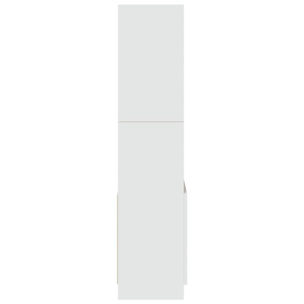 Credenza Bianca 63x33x140 cm in Truciolato