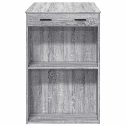 Tavolo da Bar Grigio Sonoma 102x70x103,5 cm in Truciolato