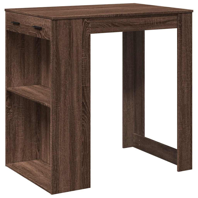 Tavolo da Bar Rovere Marrone 102x70x103,5 cm in Truciolato