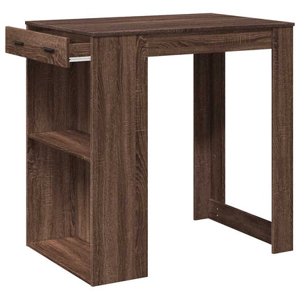 Tavolo da Bar Rovere Marrone 102x70x103,5 cm in Truciolato