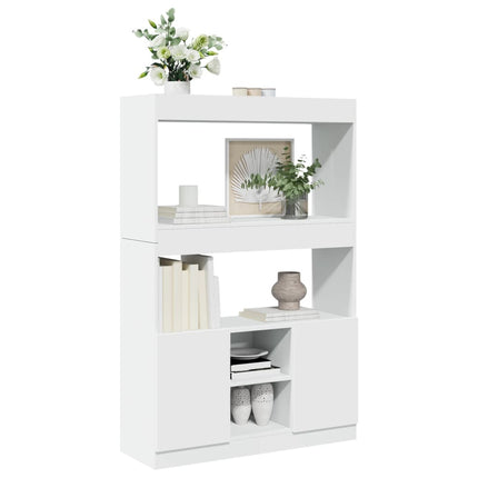 Credenza Bianca 92x33x140 cm in Truciolato