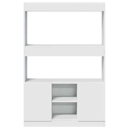Credenza Bianca 92x33x140 cm in Truciolato