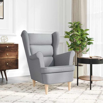 Poltrona Grigio Chiaro 74x84x100 cm in Tessuto