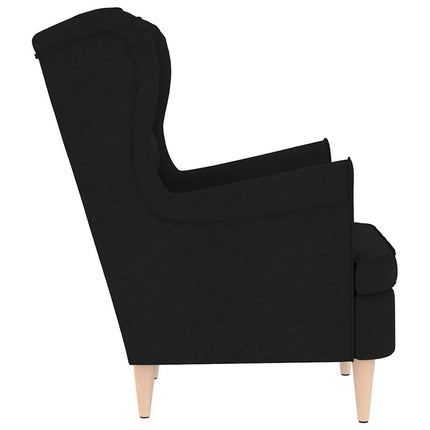 Poltrona Nera 74x84x100 cm in Tessuto