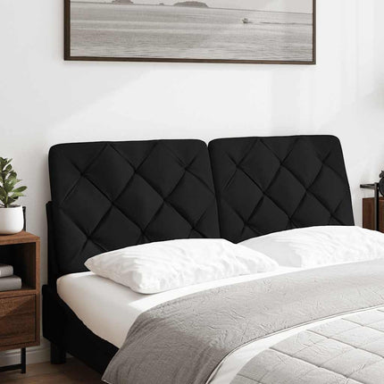Cuscino Testiera Nero 120 cm in Tessuto