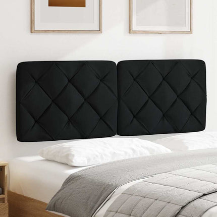 Cuscino Testiera Nero 120 cm in Tessuto