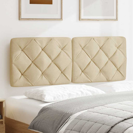 Cuscino Testiera Crema 120 cm in Tessuto