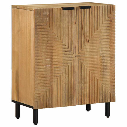 Credenze 3 pz Marrone 60x33x75 cm in Legno Massello di Mango