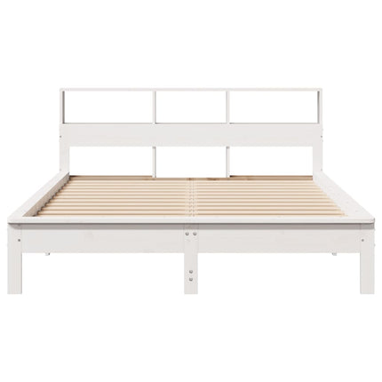 Letto senza Materasso Bianco 140x190 cm Legno Massello di Pino