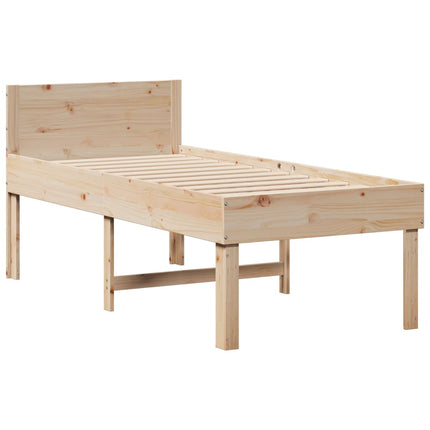 Letto senza Materasso 75x190 cm in Legno Massello Pino