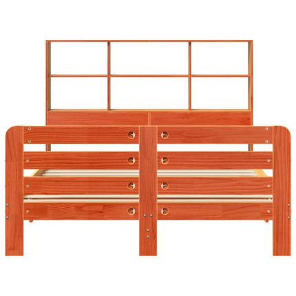 Letto senza Materasso Marrone Cera 120x190 cm in Legno di Pino