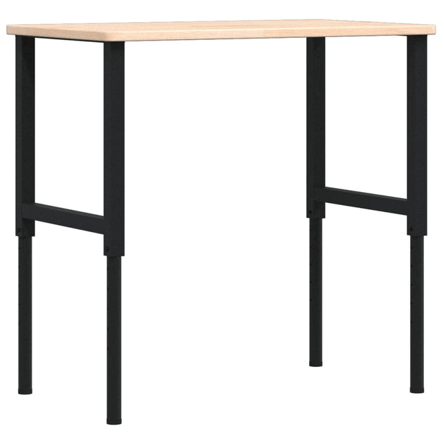 Banco da Lavoro 100x60x(71,5-98) cm Legno Rovere Rettangolare