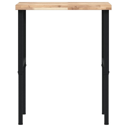 Banco Lavoro 80x60x(73-99,5) cm Legno di Faggio Rettangolare