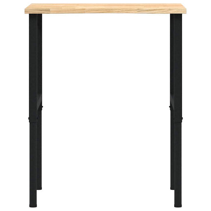 Banco da Lavoro 80x60x(71,5-98) cm Legno Massello Rovere