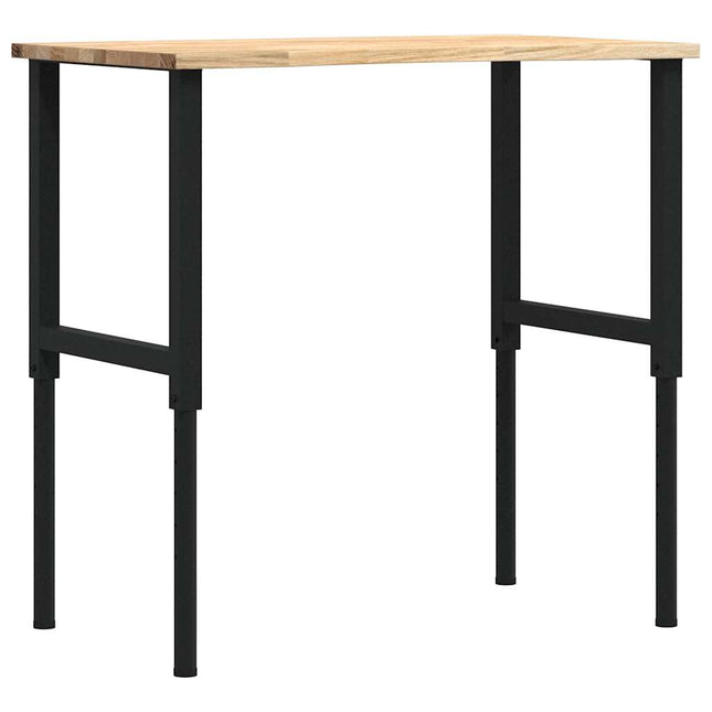Banco da Lavoro 100x60x(71,5-98) cm Legno Massello Rovere