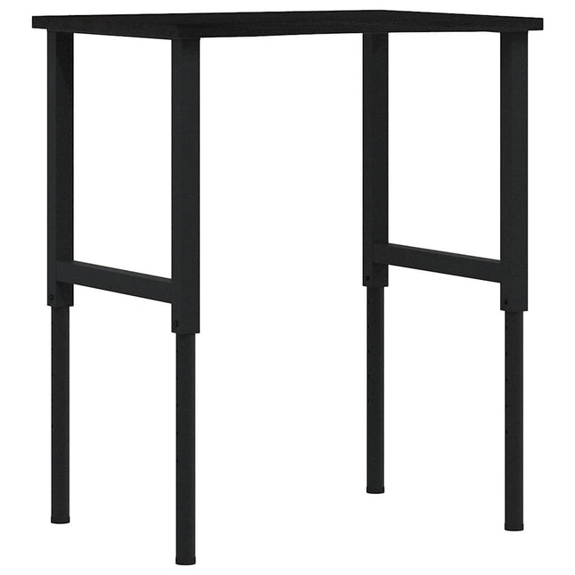 Banco Lavoro Marrone Scuro 80x60x(71,5-98) cm Legno di Rovere