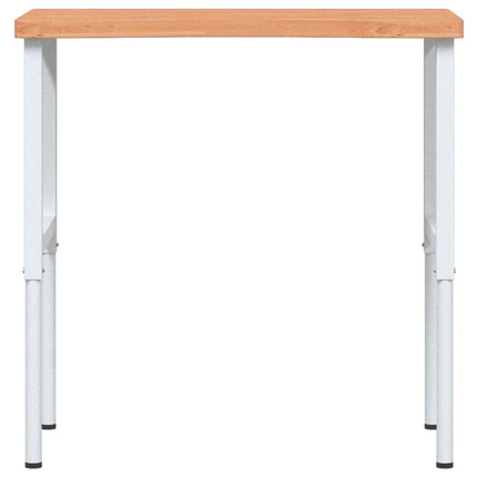 Banco Lavoro 100x(55-60)x(73-99,5) cm Legno Massello di Faggio