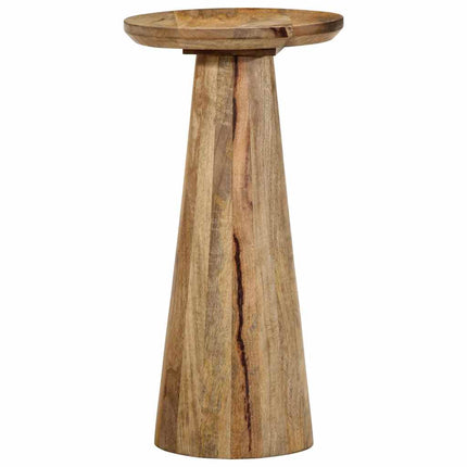 Tavolino da Salotto Ã˜30x60 cm in Legno Massello di Mango