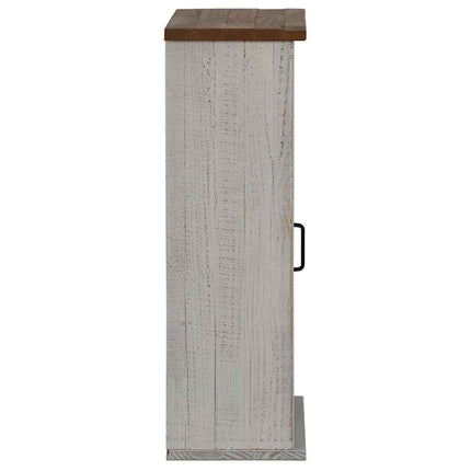 Pensile HALDEN con Anta Scorrevole Bianco 49x22,5x70 cm in Pino