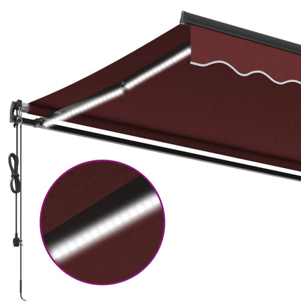 Tenda da Sole Retrattile Automatica con LED BordÃƒÂ² 350x250 cm