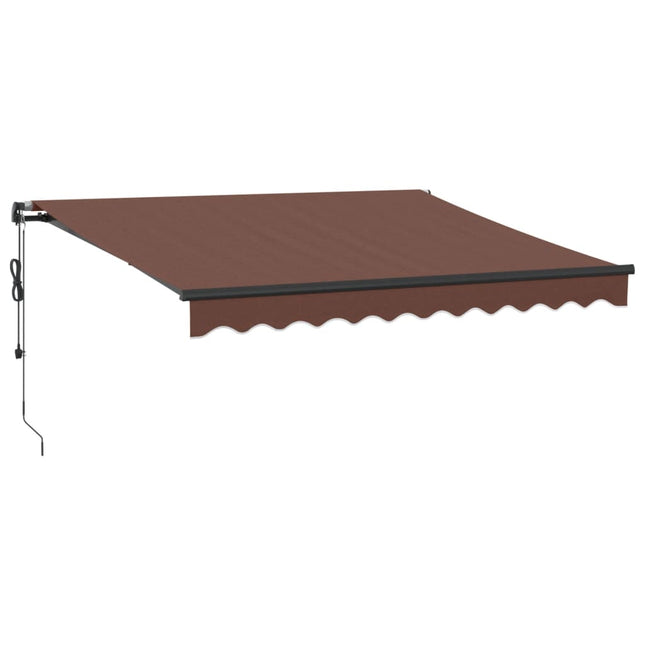 Tenda da Sole Retrattile Automatica Marrone 300x250 cm