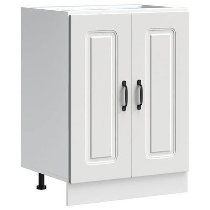 Mobile base lavello Kalmar Bianco 60x46x81,5 cm in Truciolato