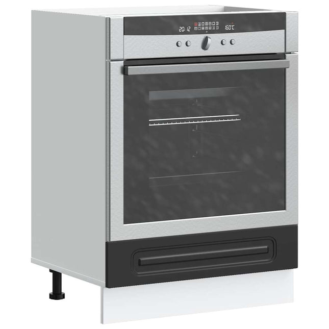 Armadio per Forno Kalmar Nero in Legno Multistrato