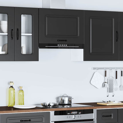Pensile da Cucina Kalmar Nero in Legno Multistrato
