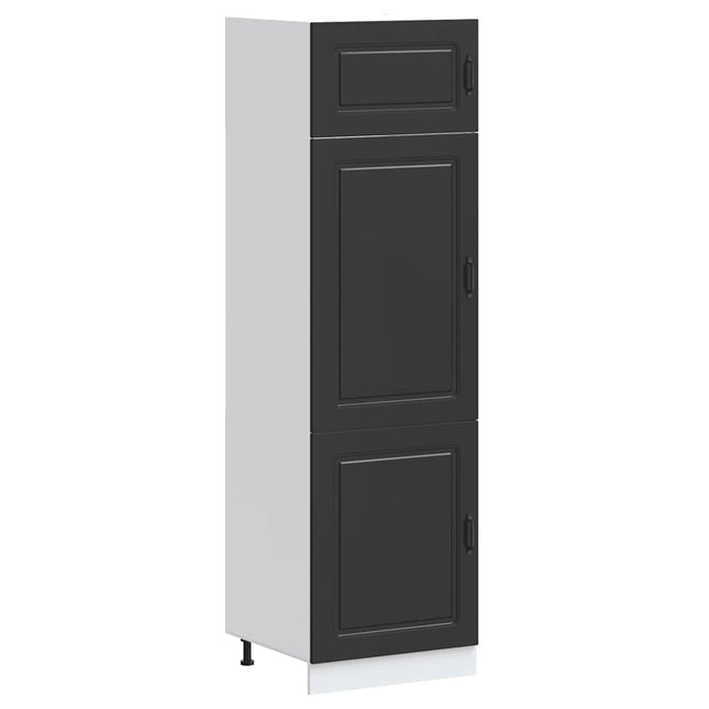 Armadio da Cucina Kalmar Nero in Legno Multistrato