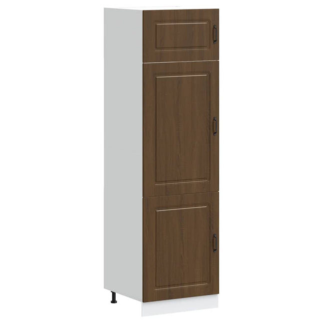 Armadio da Cucina Kalmar Rovere Marrone in Legno Multistrato