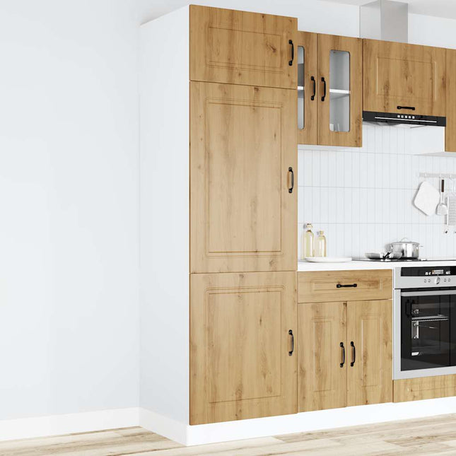 Armadio da Cucina Kalmar Rovere Artigianale Legno Multistrato