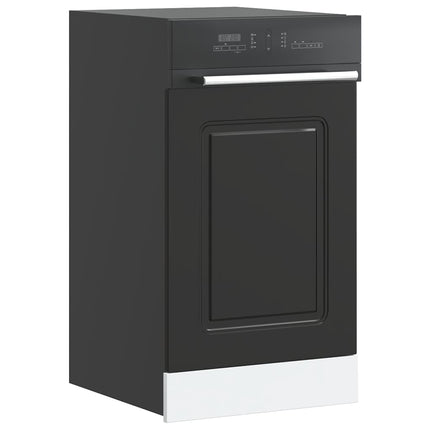Pannello Lavastoviglie Kalmar Nero 45x1,5x67 cm in Truciolato