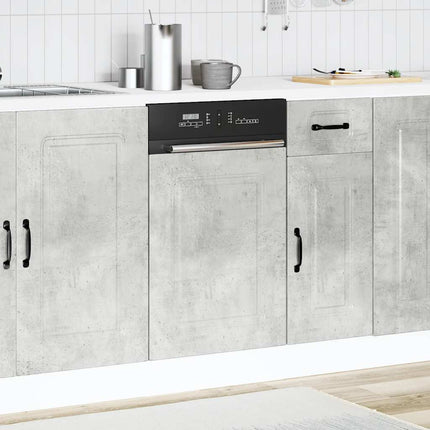 Pannello Lavastoviglie Kalmar Grigio Cemento 45x1,5x67 cm