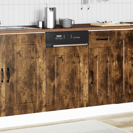 Pannello Lavastoviglie Kalmar Rovere Fumo 45x1,5x67 cm