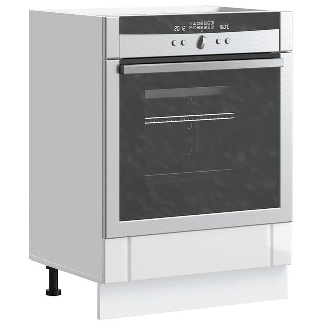 Armadio Forno Lucca Bianco Lucido in Legno Multistrato