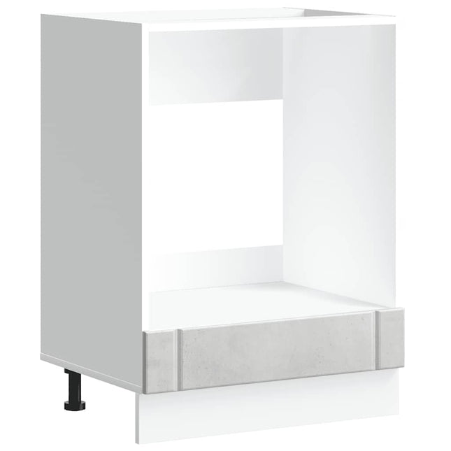 Armadio Forno Lucca Grigio Cemento in Legno Multistrato