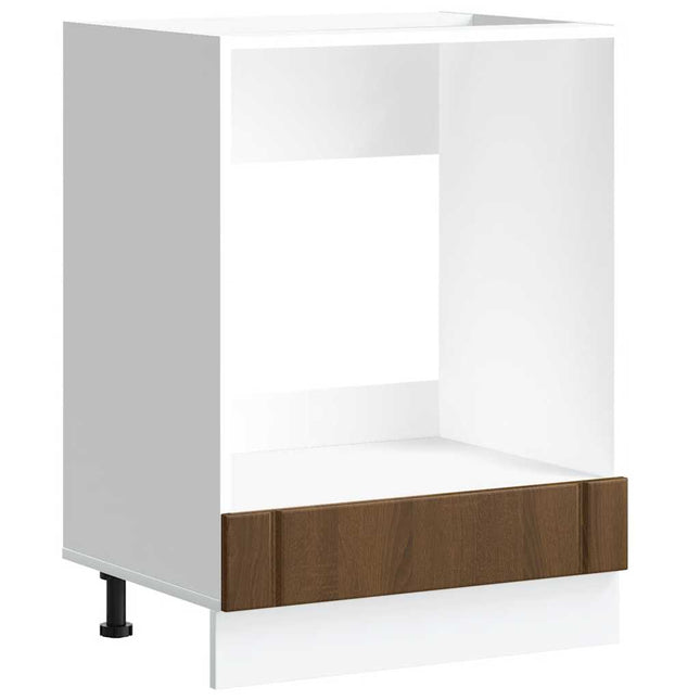Armadio Forno Lucca Rovere Marrone in Legno Multistrato