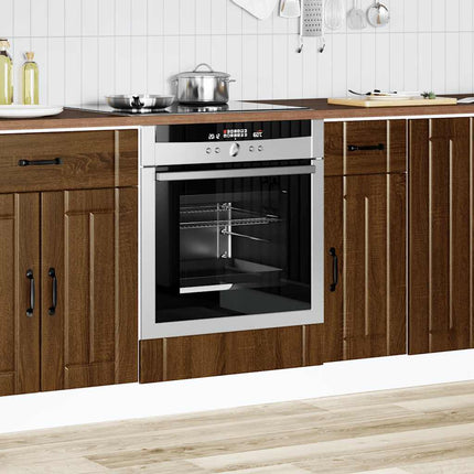 Armadio Forno Lucca Rovere Marrone in Legno Multistrato
