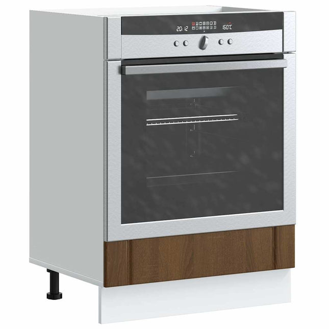 Armadio Forno Lucca Rovere Marrone in Legno Multistrato