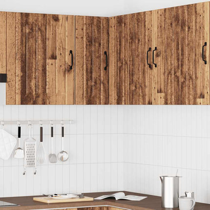 Pensile da Cucina ad Angolo Lucca Legno Antico in Truciolato