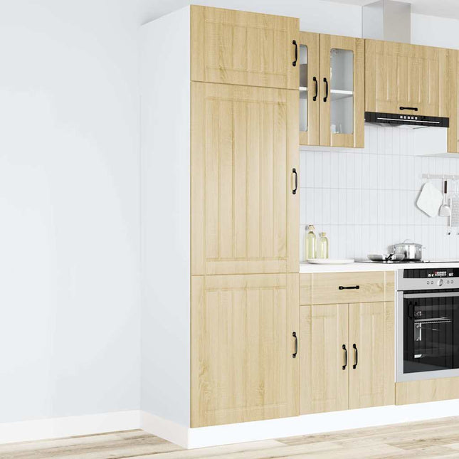 Armadio da Cucina Lucca Rovere Sonoma in Legno Multistrato