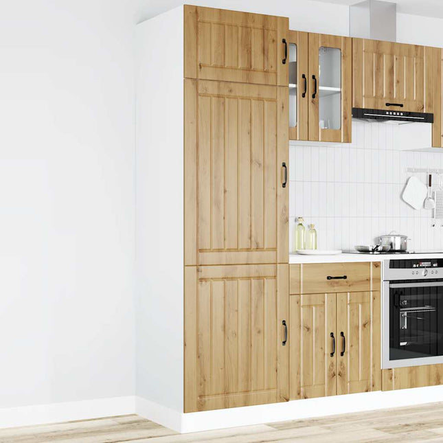 Armadio da Cucina Lucca Rovere Artigianale Legno Multistrato