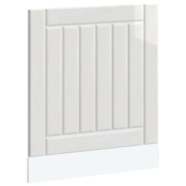 Pannello Lavastoviglie Lucca Bianco Lucido in Legno Multistrato