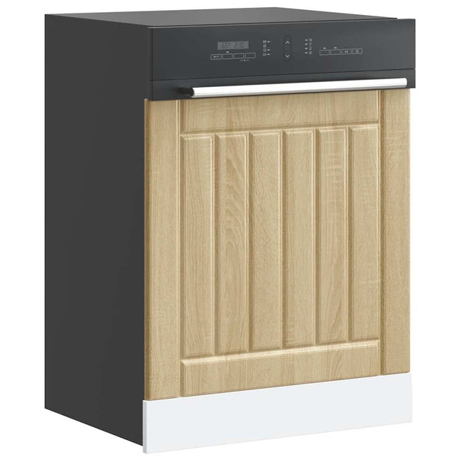 Pannello Lavastoviglie Lucca Rovere Sonoma in Legno Multistrato