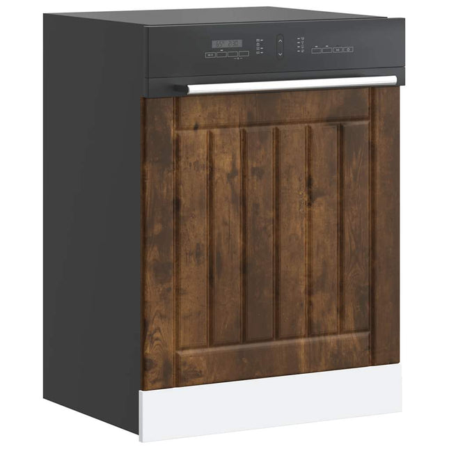 Pannello Lavastoviglie Lucca Rovere Fumo in Legno Multistrato
